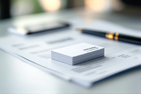 Business credit cards next to a monthly invoice on a desk representing Google Ads billing