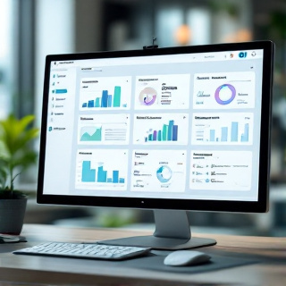 Clean manager account dashboard showing several separate business account panels arranged in a grid