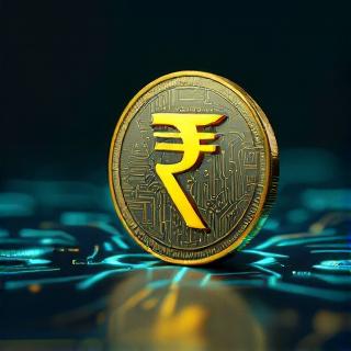 Pakistani rupee coin with digital circuit pattern representing the intersection of traditional currency and digital advertising