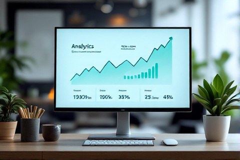 Analytics dashboard showing rising Google Ads account performance under an agency MCC