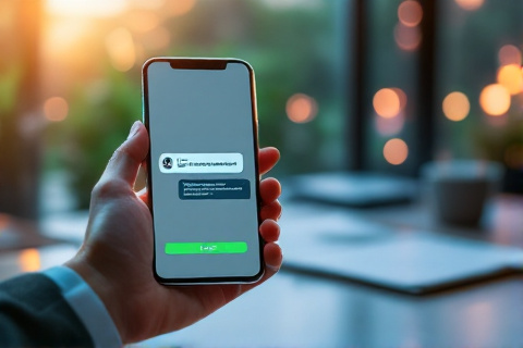 A smartphone showing a live customer support chat, representing provider responsiveness and accountability